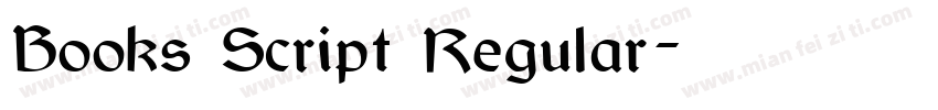 Books Script Regular字体转换